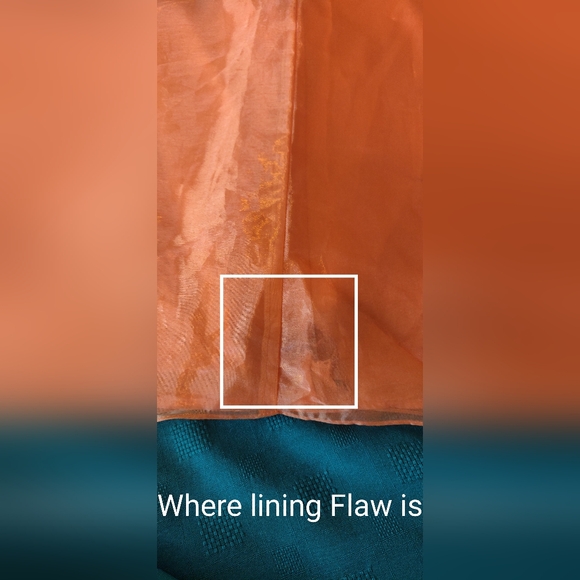 ⬇️REDUCED⬇️ GUNNE SAX Orange Chiffon 2pc Dress Size 9 NWT Vintage FLAWED Jessica - Picture 11 of 16